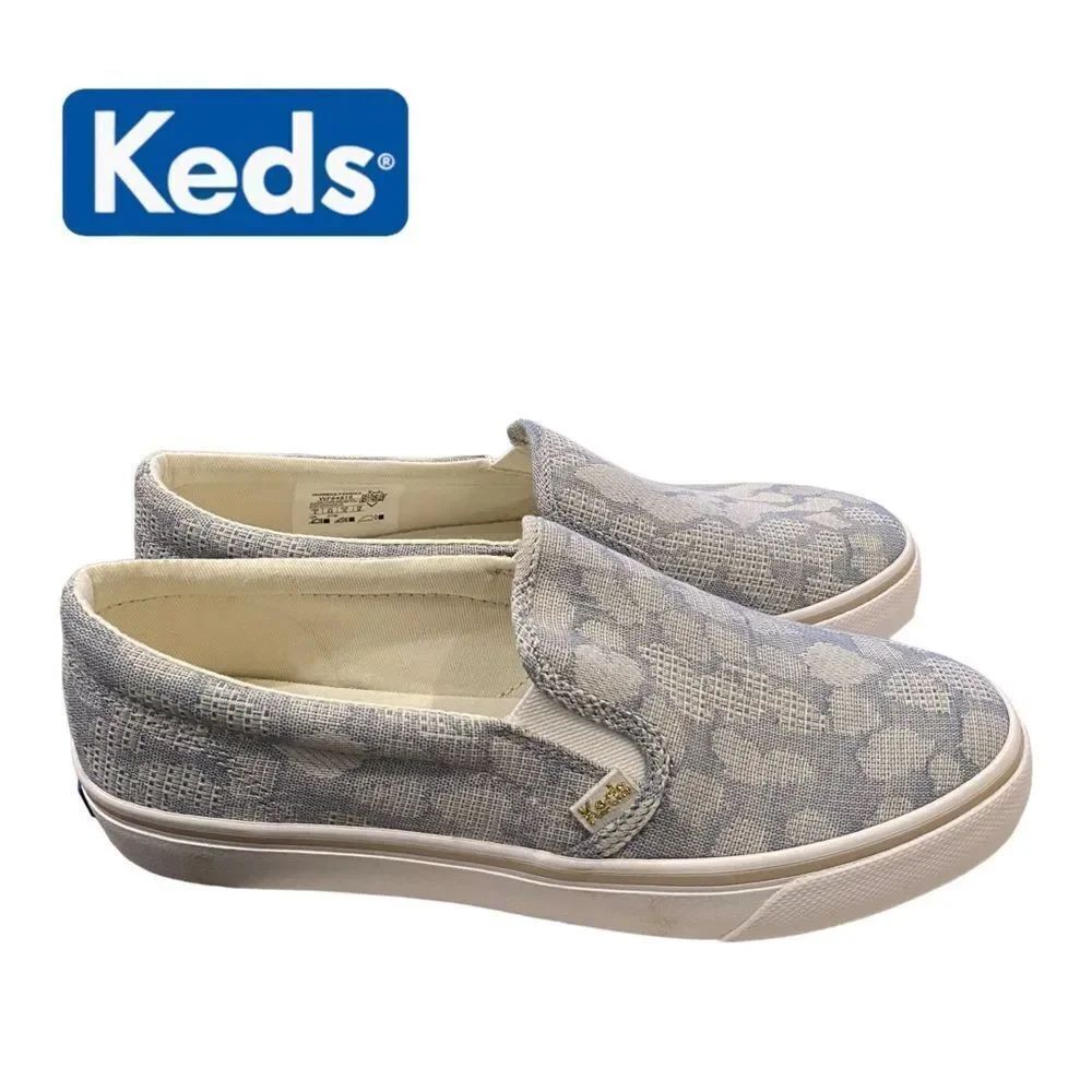 New in Box KEDS Jump Kick Slip On Leo Blue Loafers Sneakers 8.5